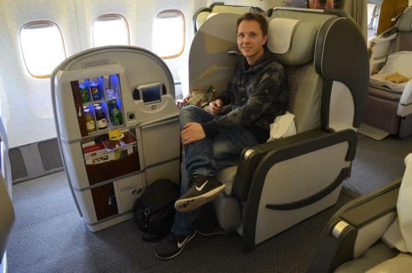 travel hacking business class