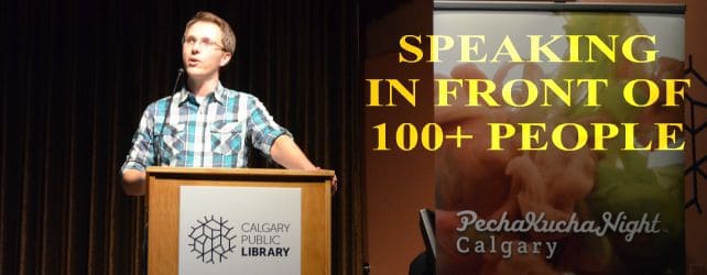speaking in front of 100+ people